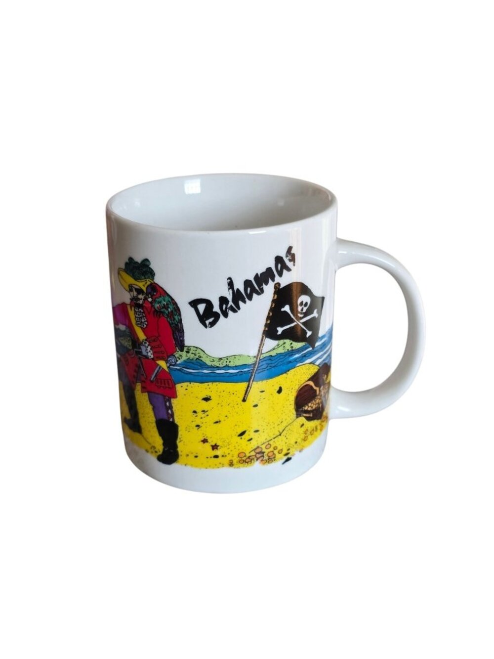 Bahamas Coffee Mug pirate Treasure Hunter by Agftcorp 3" x 4"